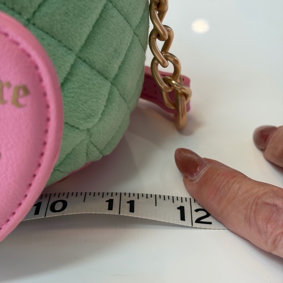 Juicy Couture Pink and Green Quilted Crossover Bag. NWT - Picture 12 of 14